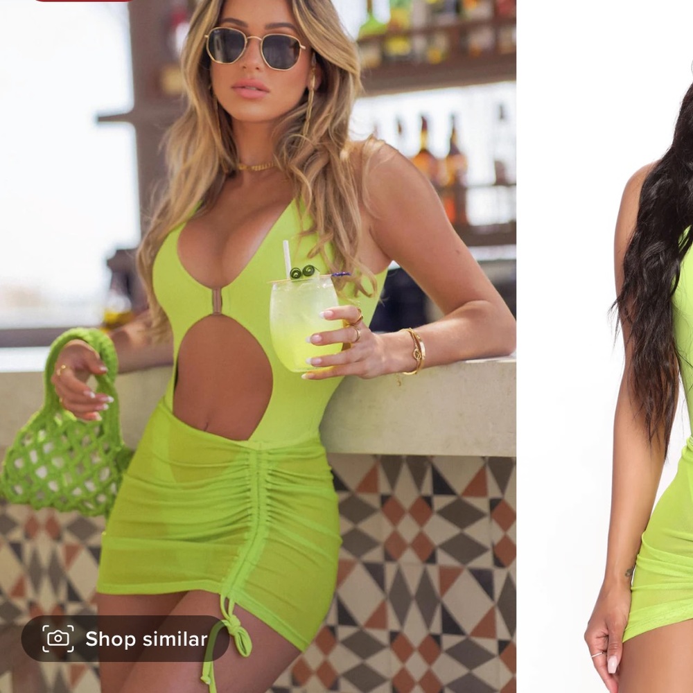 Lime swimsuit set